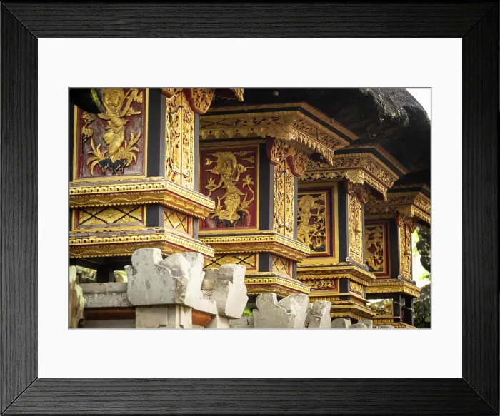 Framed Print : Balinese Hindu temple in Ubud, Bali, Indonesia Framed Print : Balinese Hindu temple in Ubud, Bali, Indonesia