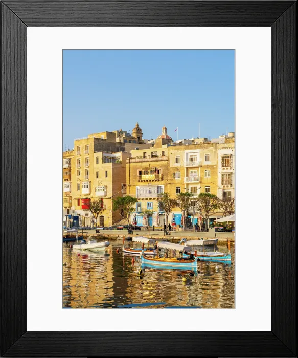 Framed Print : Senglea (L-Isla) - one of the Three Cities, Harbour View, Senglea, Valletta, Malta Framed Print : Senglea (L-Isla) - one of the Three Cities, Harbour View, Senglea, Valletta, Malta