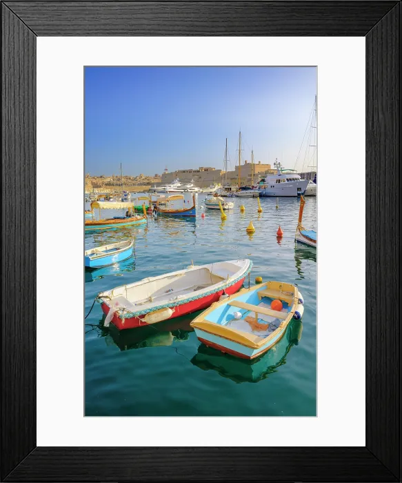 Framed Print : Senglea (L-Isla) - one of the Three Cities, Harbor Senglea, Valletta, Malta Framed Print : Senglea (L-Isla) - one of the Three Cities, Harbor Senglea, Valletta, Malta