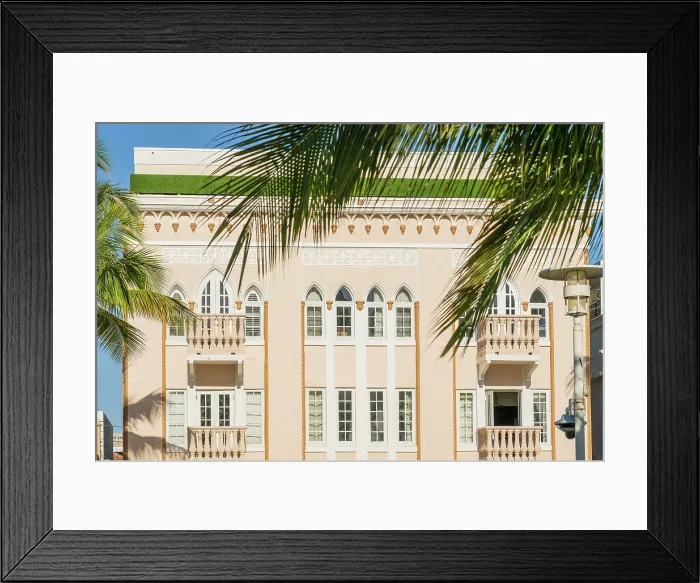 Framed Print : Art Deco facade, Ocean Drive, South Beach, Miami, Florida, USA Framed Print : Art Deco facade, Ocean Drive, South Beach, Miami, Florida, USA