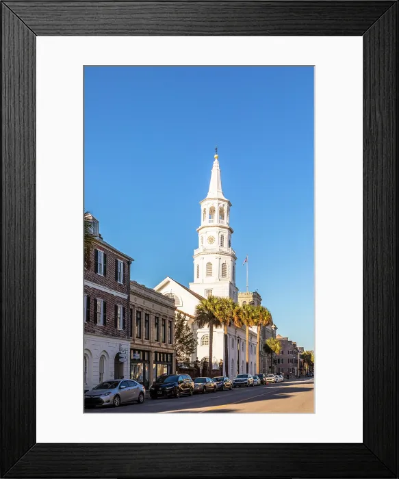 Framed Print : Broad Street, Chaleston, South Carolina, USA, North America Framed Print : Broad Street, Chaleston, South Carolina, USA, North America