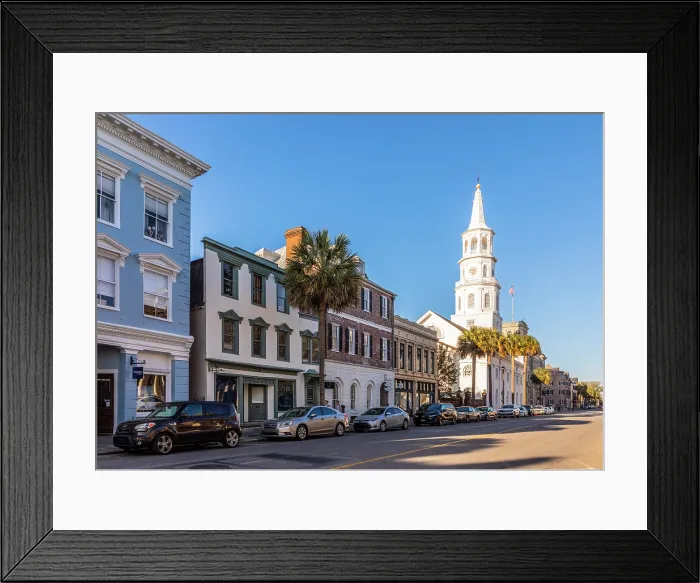 Framed Print : Broad Street, Charleston, South Carolina, USA, North America Framed Print : Broad Street, Charleston, South Carolina, USA, North America