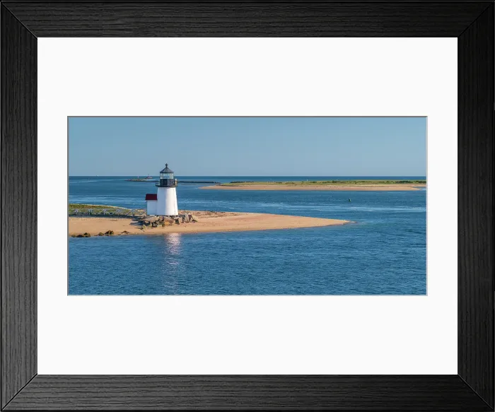 Framed Print : USA, Massachusetts, Nantucket, Nantucket Town, Brant Point, Brant Point Lighthouse