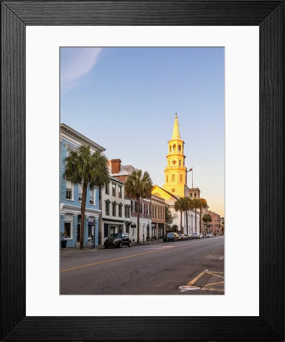 Framed Print : Broad Street, Charleston, South Carolina, USA, North America Framed Print : Broad Street, Charleston, South Carolina, USA, North America
