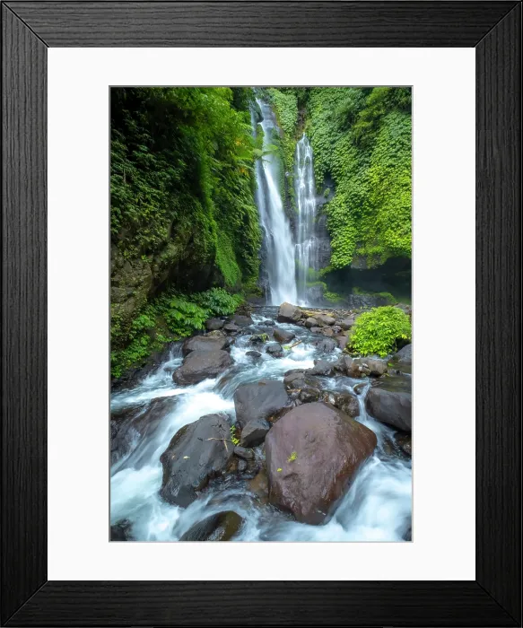 Framed Print : Sekumpul waterfall, Bali, Indonesia Framed Print : Sekumpul waterfall, Bali, Indonesia