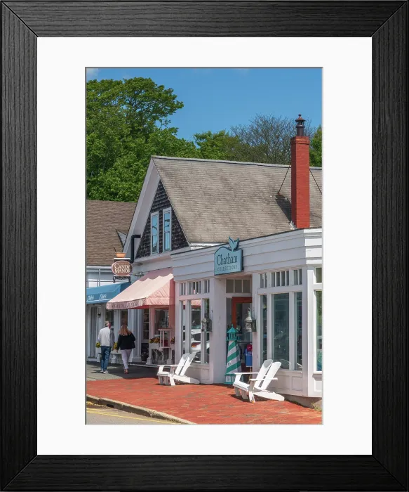 Framed Print : USA, Massachusetts, Cape Cod, Lower Cape, Chatham, Main Street Framed Print : USA, Massachusetts, Cape Cod, Lower Cape, Chatham, Main Street