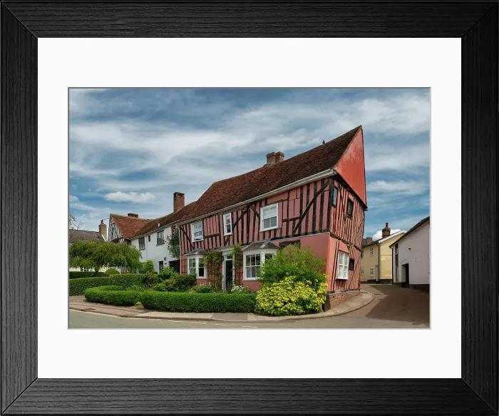 Framed Print : Half-timbered Cordwainers House, Lavenham, Suffolk, England Framed Print : Half-timbered Cordwainers House, Lavenham, Suffolk, England