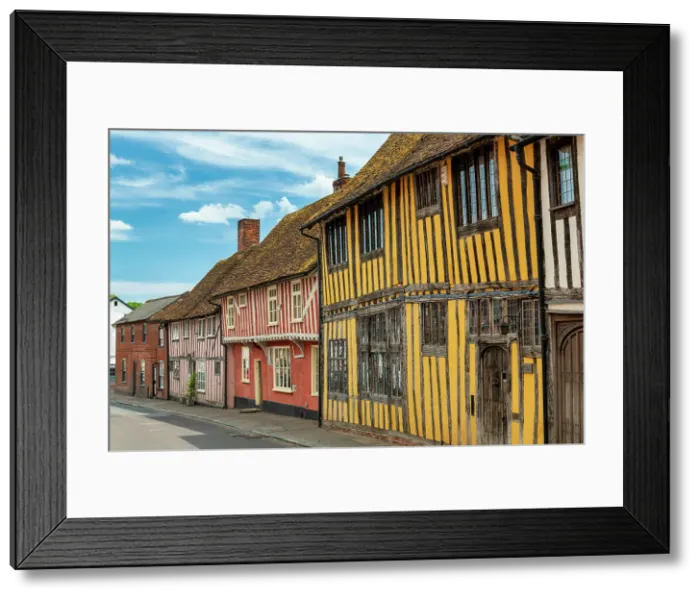 Framed Print : Half-timbered Buildings, Lavenham, Suffolk, England Framed Print : Half-timbered Buildings, Lavenham, Suffolk, England