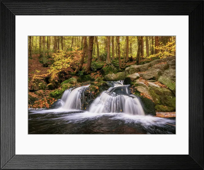 Framed Print : Cascasde at Enders Falls State Forest in autumn, Granby, Connecticut, USA Framed Print : Cascasde at Enders Falls State Forest in autumn, Granby, Connecticut, USA