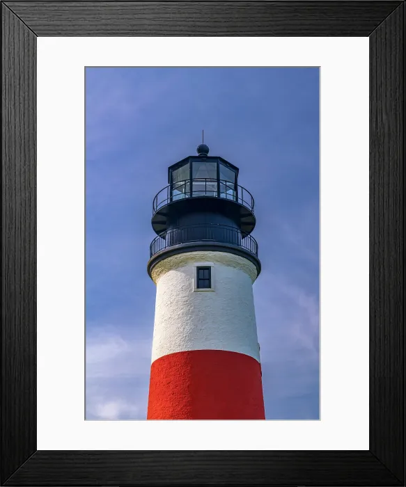 Framed Print : USA, Massachusetts, Nantucket, Siasconset ('sconset), Sankaty Head Lighthouse