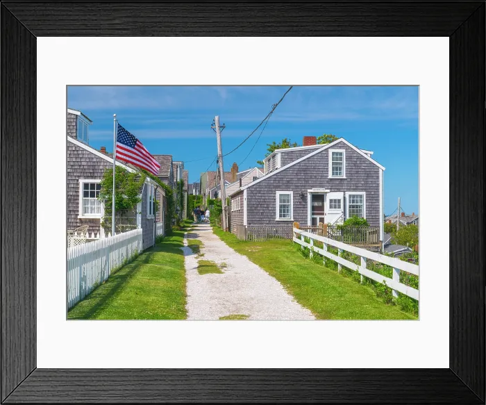 Framed Print : USA, Massachusetts, Nantucket, Siasconset ('sconset) Village Framed Print : USA, Massachusetts, Nantucket, Siasconset ('sconset) Village