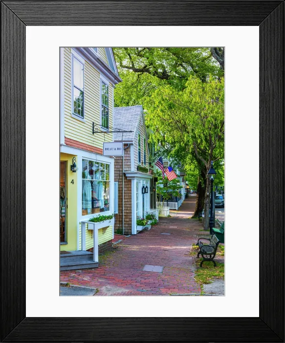 Framed Print : USA, Massachusetts, Nantucket, Nantucket Town, Federal Street Framed Print : USA, Massachusetts, Nantucket, Nantucket Town, Federal Street