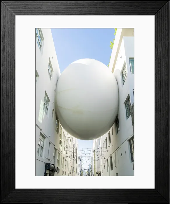 Framed Print : The Betsy Orb, an egg-shaped pedestrian bridge between two hotels, South Beach, Miami, Florida, USA Framed Print : The Betsy Orb, an egg-shaped pedestrian bridge between two hotels, South Beach, Miami, Florida, USA