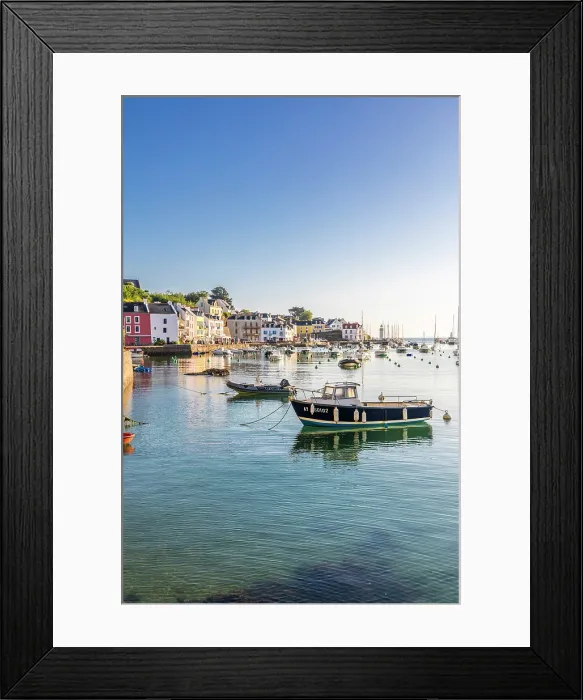 Framed Print : Idyllic port of Sauzon, Belle-Ile-en-Mer, Morbihan, Brittany, France Framed Print : Idyllic port of Sauzon, Belle-Ile-en-Mer, Morbihan, Brittany, France