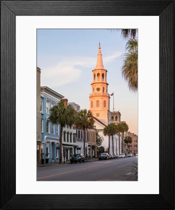 Framed Print : Broad Street, Chaleston, South Carolina, USA, North America Framed Print : Broad Street, Chaleston, South Carolina, USA, North America