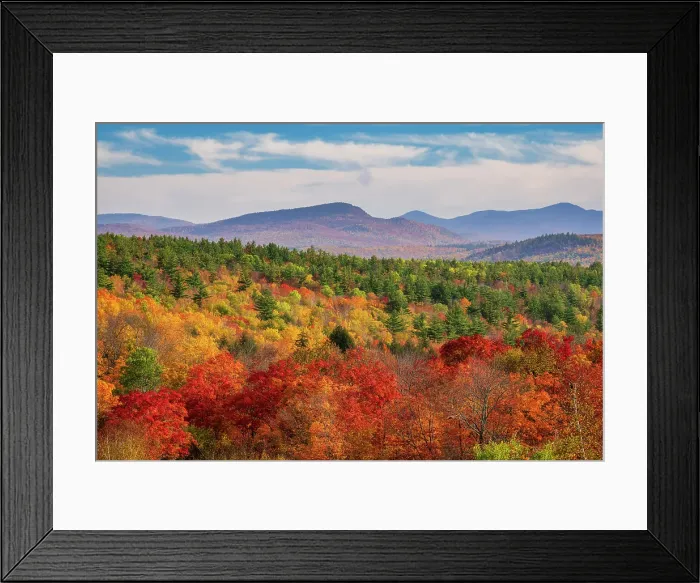 Framed Print : Southern Adirondack Mountains in autumn, New York, USA Framed Print : Southern Adirondack Mountains in autumn, New York, USA