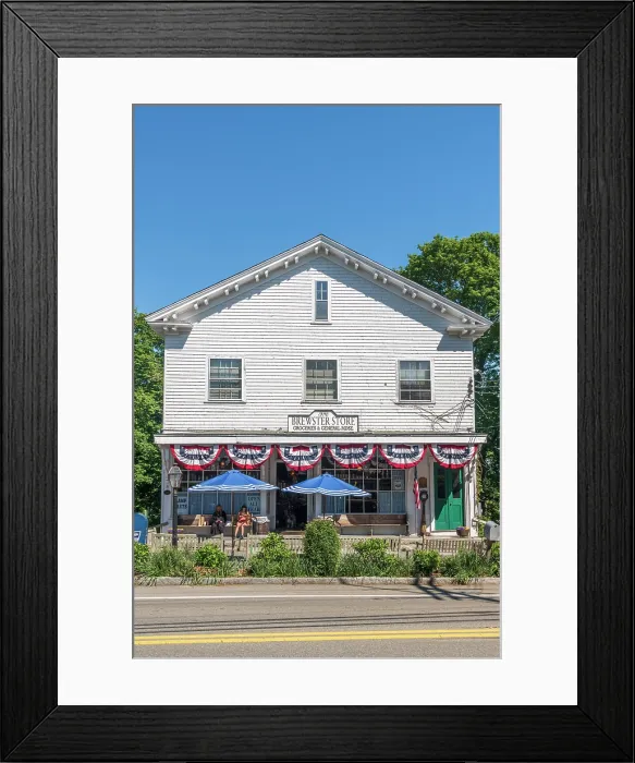 Framed Print : USA, Massachusetts, Cape Cod, Lower Cape, Brewster, The Brewster Store Framed Print : USA, Massachusetts, Cape Cod, Lower Cape, Brewster, The Brewster Store