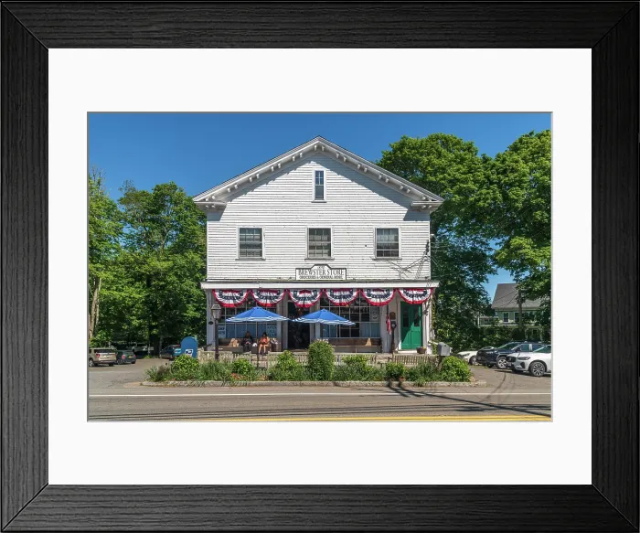 Framed Print : USA, Massachusetts, Cape Cod, Lower Cape, Brewster, The Brewster Store Framed Print : USA, Massachusetts, Cape Cod, Lower Cape, Brewster, The Brewster Store