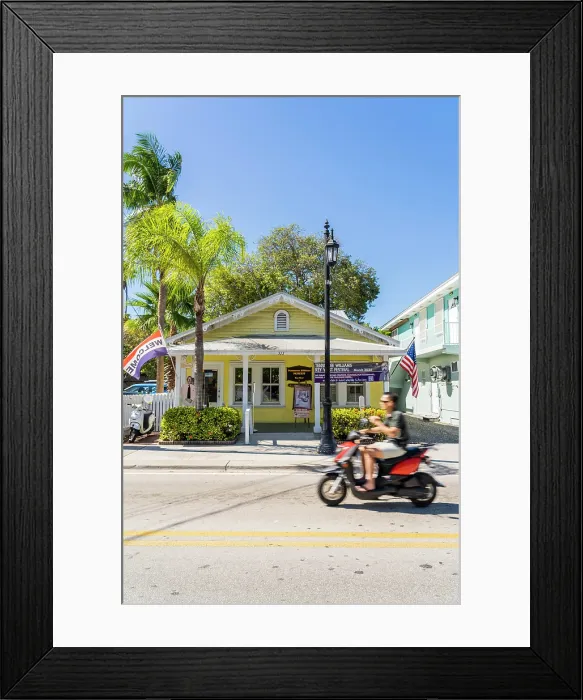 Framed Print : Colourful facade, Key West, Florida Keys, Florida, USA Framed Print : Colourful facade, Key West, Florida Keys, Florida, USA