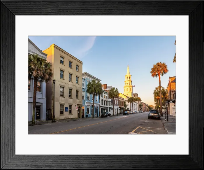 Framed Print : Broad Street, Charleston, South Carolina, USA, North America Framed Print : Broad Street, Charleston, South Carolina, USA, North America
