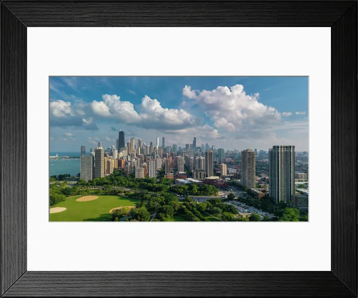 Framed Print : Chicago Skyline, Chicago, Illinois, USA Framed Print : Chicago Skyline, Chicago, Illinois, USA
