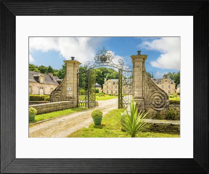 Framed Print : Chateau de la Ville Der, Val d'Oust, Morbihan, Brittany, France Framed Print : Chateau de la Ville Der, Val d'Oust, Morbihan, Brittany, France