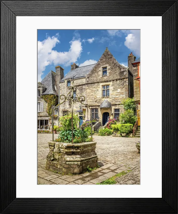 Framed Print : Historic houses in the village of Rochefort-en-Terre, Morbihan, Brittany, France Framed Print : Historic houses in the village of Rochefort-en-Terre, Morbihan, Brittany, France