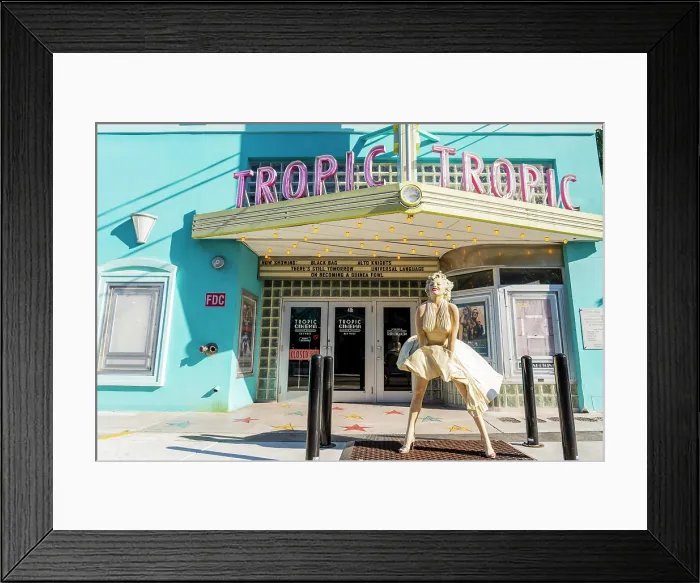 Framed Print : The colourful Tropic Cinema, Key West, Florida Keys, Florida, USA