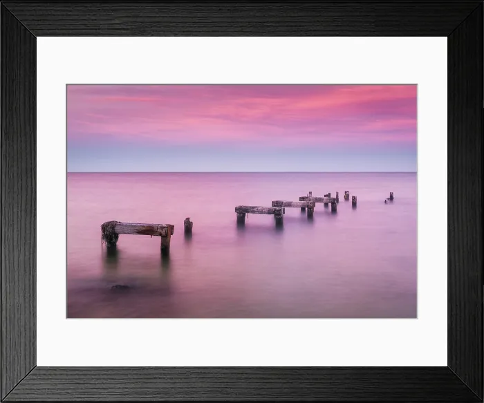 Framed Print : Sunset over old pier pillars on Cape Cod, Falmouth Heights, Massachusetts, USA Framed Print : Sunset over old pier pillars on Cape Cod, Falmouth Heights, Massachusetts, USA