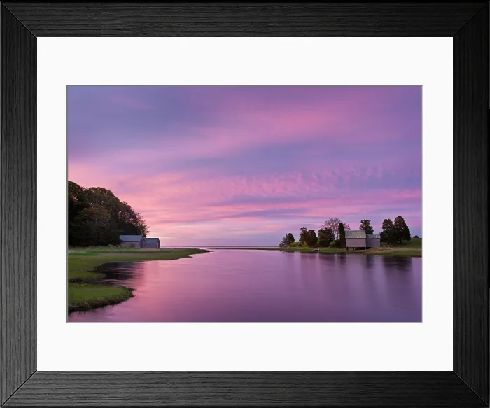 Framed Print : Pink sunrise at Salt Pond on Cape Cod, Eastham, Massachusetts, USa Framed Print : Pink sunrise at Salt Pond on Cape Cod, Eastham, Massachusetts, USa