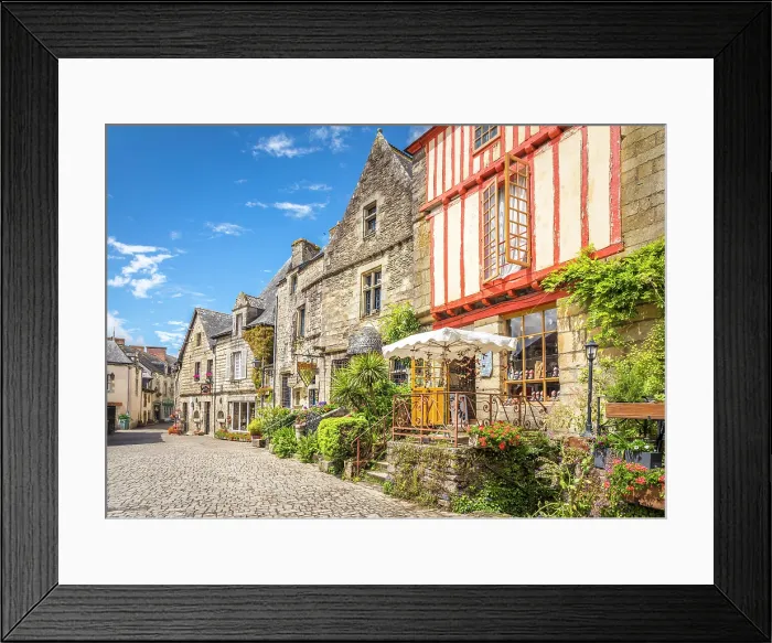 Framed Print : Historic houses in the village of Rochefort-en-Terre, Morbihan, Brittany, France Framed Print : Historic houses in the village of Rochefort-en-Terre, Morbihan, Brittany, France