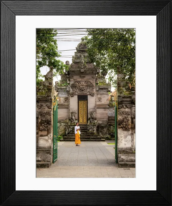 Framed Print : Paduraksa (kori) gateway at a typical Balinese Hindu temple, Mengwi, Bali, Indonesia Framed Print : Paduraksa (kori) gateway at a typical Balinese Hindu temple, Mengwi, Bali, Indonesia