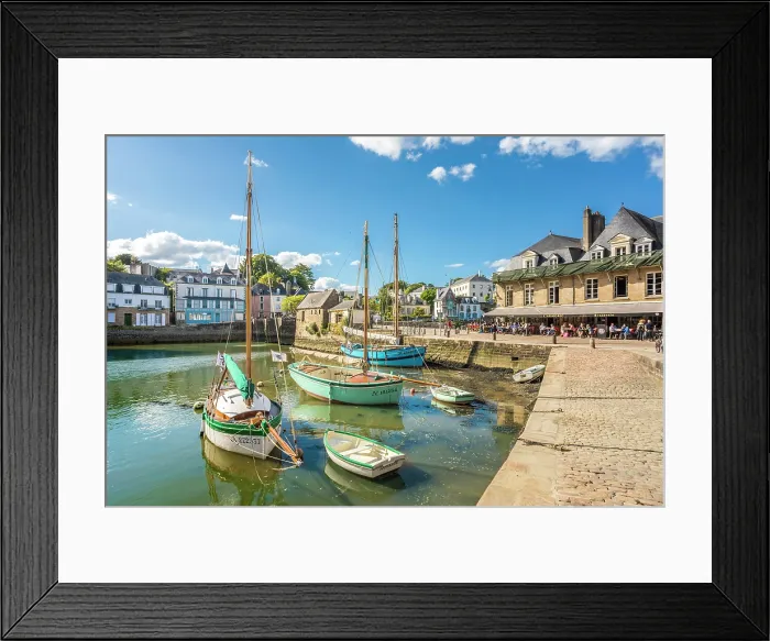 Framed Print : The port of Port Saint-Goustan, Auray, Morbihan, Brittany, France