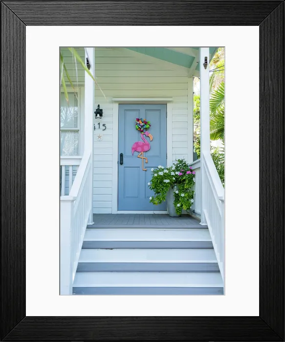 Framed Print : Facade, Key West, Florida, USA Framed Print : Facade, Key West, Florida, USA