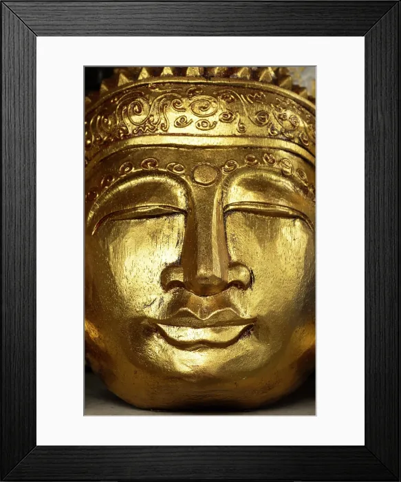 Framed Print : Golden Buddha statue, Bali, Indonesia