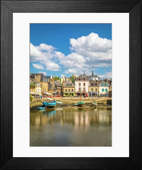 Framed Print : The port of Port Saint-Goustan, Auray, Morbihan, Brittany, France Framed Print : The port of Port Saint-Goustan, Auray, Morbihan, Brittany, France