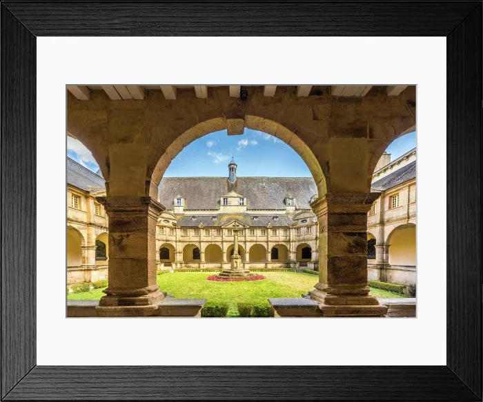 Framed Print : Cloister of the Basilique de Sainte-Anne-d'Auray, Morbihan, Brittany, France Framed Print : Cloister of the Basilique de Sainte-Anne-d'Auray, Morbihan, Brittany, France