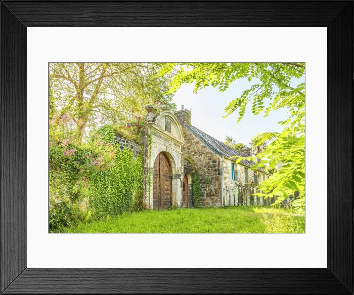 Framed Print : Ruins of the Abbaye Saint-Guenole de Landevennec, Crozon Peninsula, Finistere, Brittany, France