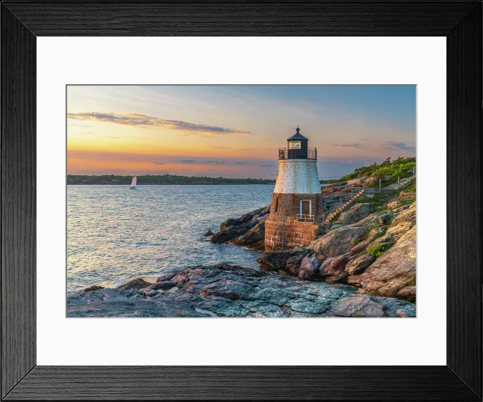 Framed Print : USA, Rhode Island, Newport, Castle Hill Lighthouse Framed Print : USA, Rhode Island, Newport, Castle Hill Lighthouse