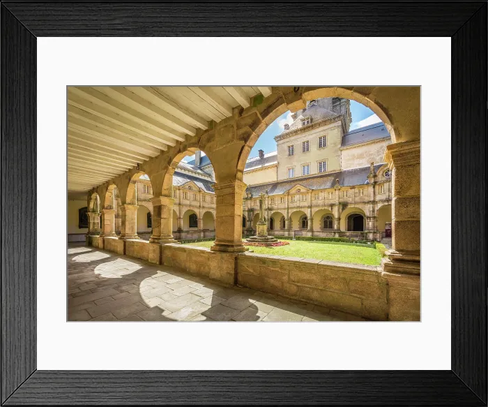 Framed Print : Cloister of the Basilique de Sainte-Anne-d'Auray, Morbihan, Brittany, France Framed Print : Cloister of the Basilique de Sainte-Anne-d'Auray, Morbihan, Brittany, France
