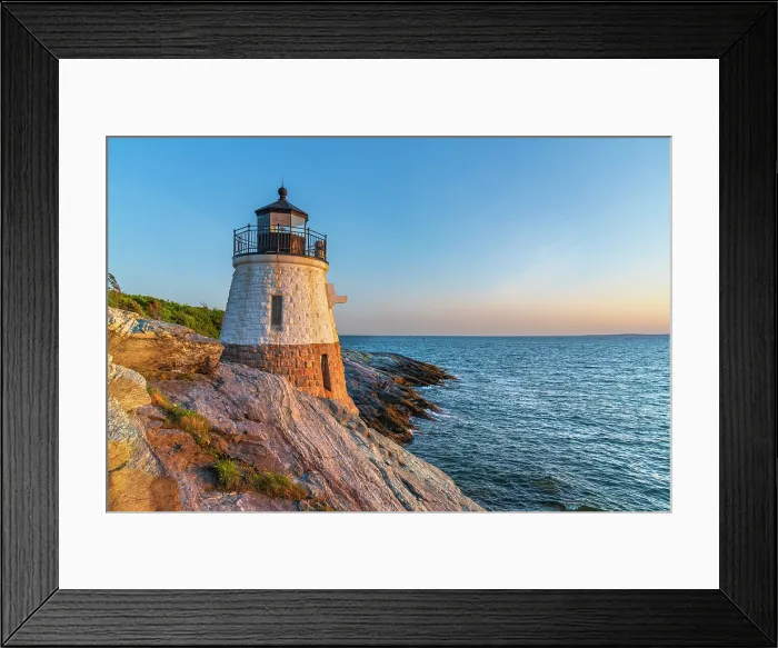 Framed Print : USA, Rhode Island, Newport, Castle Hill Lighthouse Framed Print : USA, Rhode Island, Newport, Castle Hill Lighthouse