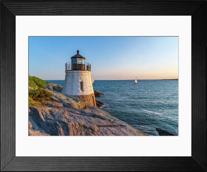 Framed Print : USA, Rhode Island, Newport, Castle Hill Lighthouse Framed Print : USA, Rhode Island, Newport, Castle Hill Lighthouse