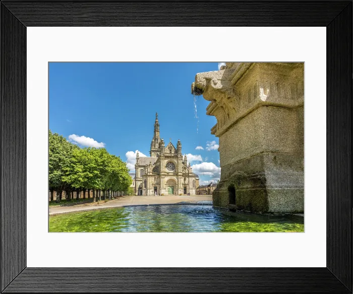Framed Print : Fontaine Miraculeuse and Basilique de Sainte-Anne-d'Auray, Morbihan, Brittany, France Framed Print : Fontaine Miraculeuse and Basilique de Sainte-Anne-d'Auray, Morbihan, Brittany, France