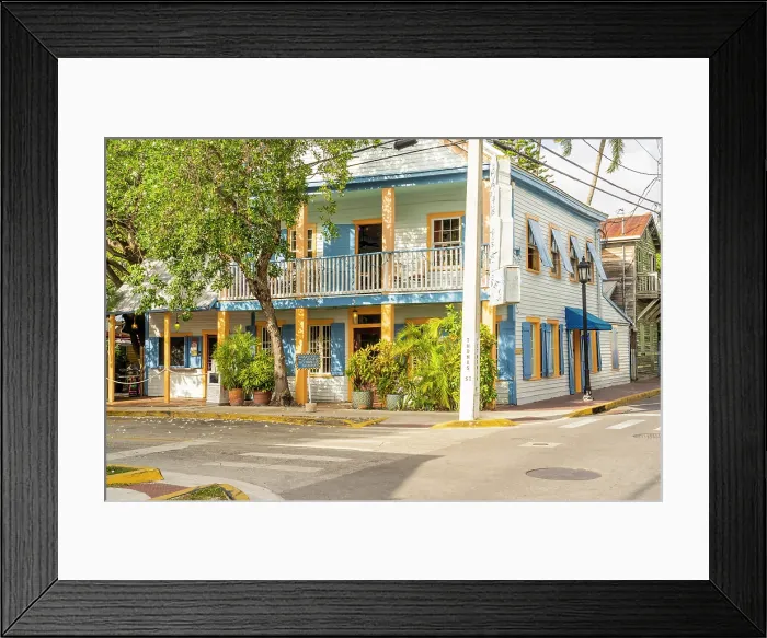 Framed Print : Facade, Key West, Florida, USA Framed Print : Facade, Key West, Florida, USA