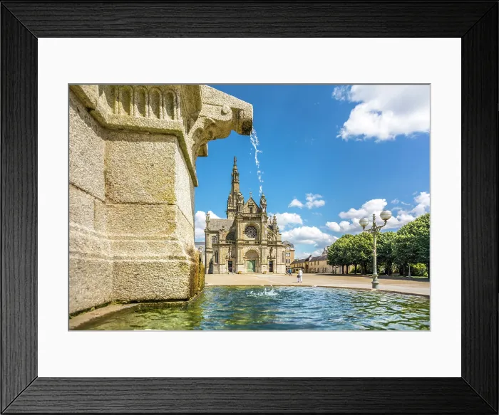 Framed Print : Fontaine Miraculeuse and Basilique de Sainte-Anne-d'Auray, Morbihan, Brittany, France Framed Print : Fontaine Miraculeuse and Basilique de Sainte-Anne-d'Auray, Morbihan, Brittany, France