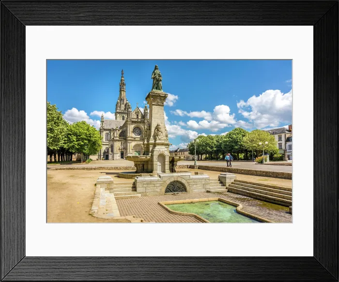 Framed Print : Fontaine Miraculeuse and Basilique de Sainte-Anne-d'Auray, Morbihan, Brittany, France Framed Print : Fontaine Miraculeuse and Basilique de Sainte-Anne-d'Auray, Morbihan, Brittany, France