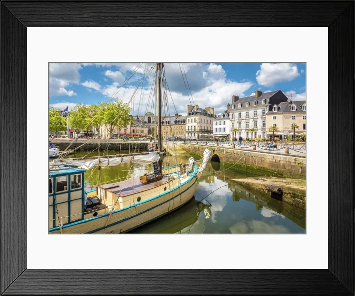 Framed Print : Historic fishing boat in the old port of Vannes, Morbihan, Brittany, France Framed Print : Historic fishing boat in the old port of Vannes, Morbihan, Brittany, France