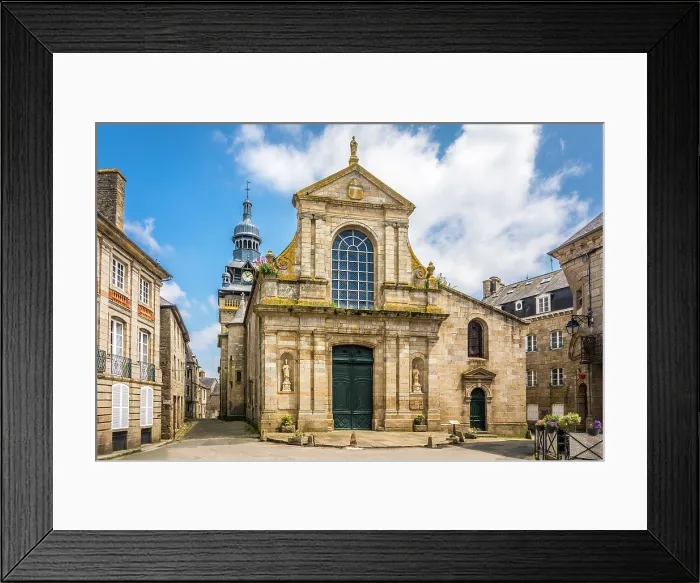 Framed Print : Eglise St. Mathurin in the old town of Moncontour, Cotes-d'Armor, Brittany, France Framed Print : Eglise St. Mathurin in the old town of Moncontour, Cotes-d'Armor, Brittany, France