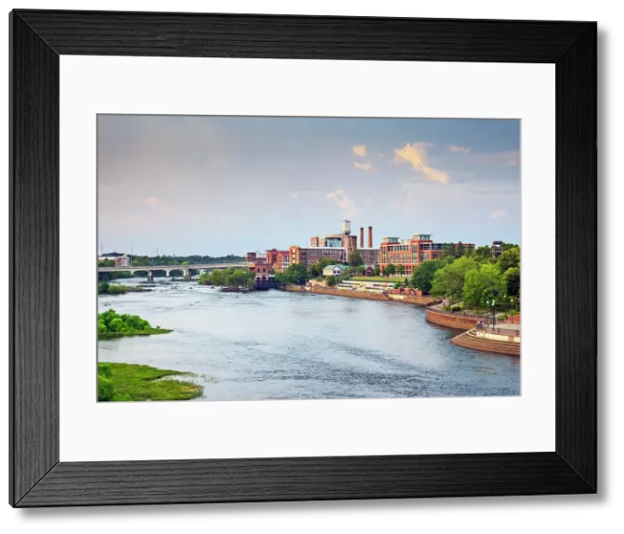 Framed Print : USA, Augusta, Georgia, Columbus, Chattahoochee River, Restored Textile Mill Buildings Framed Print : USA, Augusta, Georgia, Columbus, Chattahoochee River, Restored Textile Mill Buildings