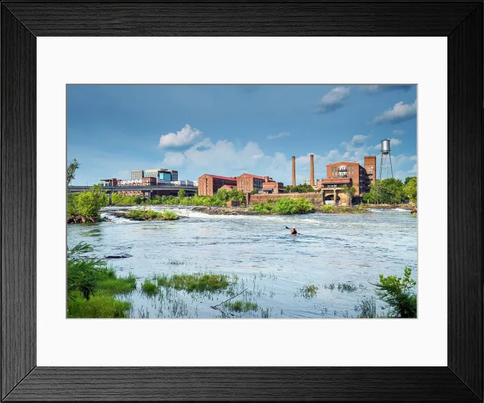 Framed Print : USA, Augusta, Georgia, Columbus, Chattahoochee River, Restored Textile Mill Buildings Framed Print : USA, Augusta, Georgia, Columbus, Chattahoochee River, Restored Textile Mill Buildings